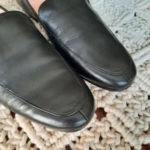 J. Crew | Shoes | J Crew Cecile Black Leather Smoking  display picture 3